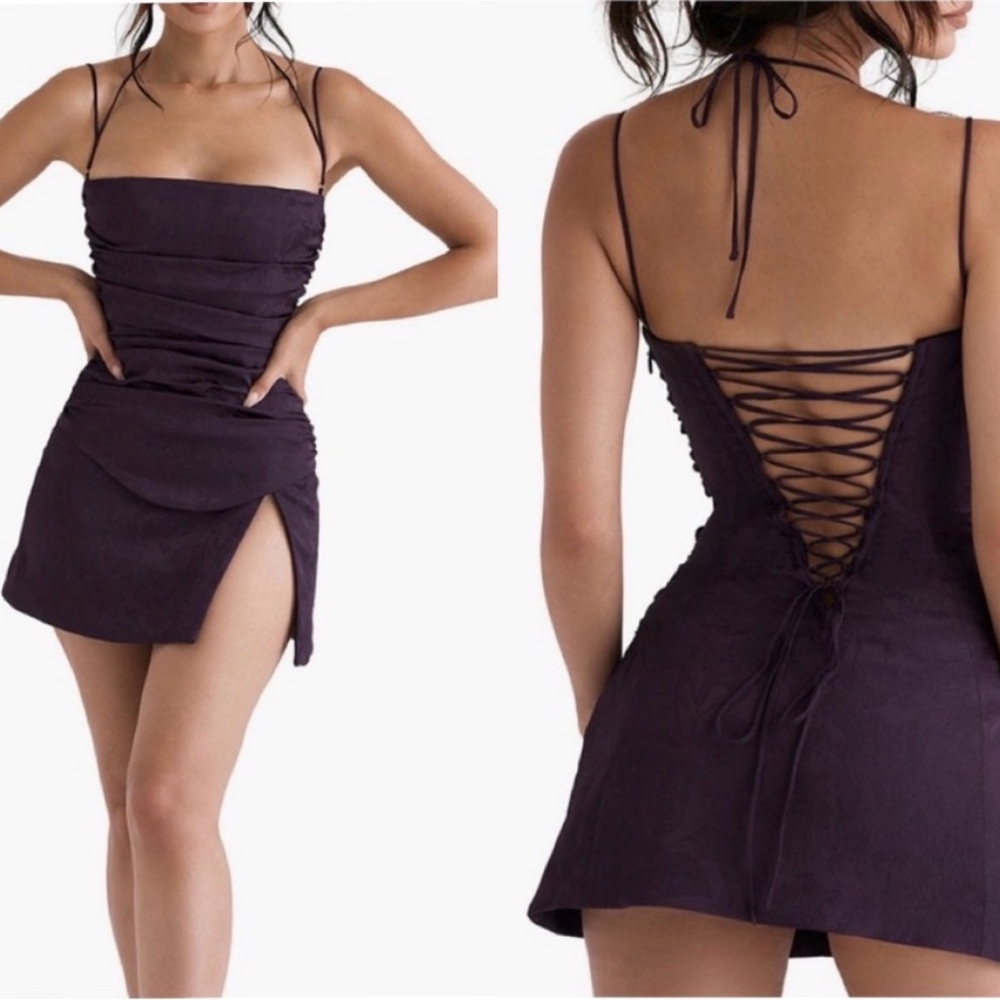 House of CB Melia corset dress purple Smalls